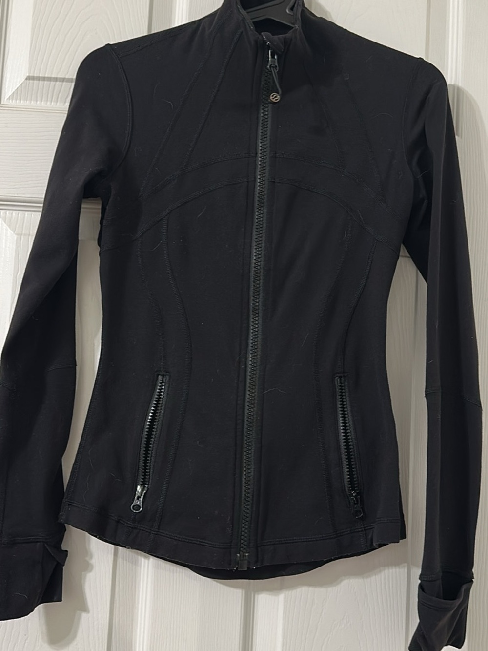 lululemon athletica Black Fitted Full-Zip Bomber Jacket